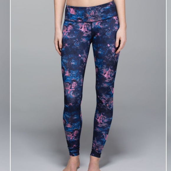 LULULEMON Wunder Under Full-On Luon Moody Mirage Rose Printed Leggings - Picture 2 of 16